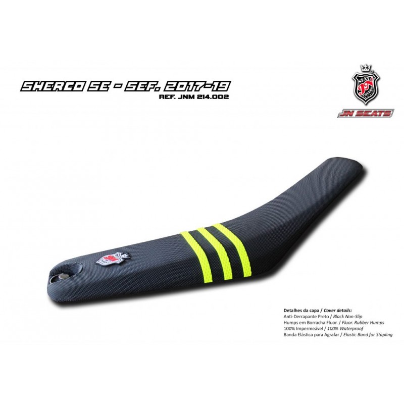 HOUSSE DE SELLE SHERCO NOIR ET JAUNE