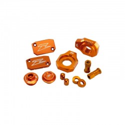 KIT PIECES ANODISÉ COMPLET ORANGE KTM