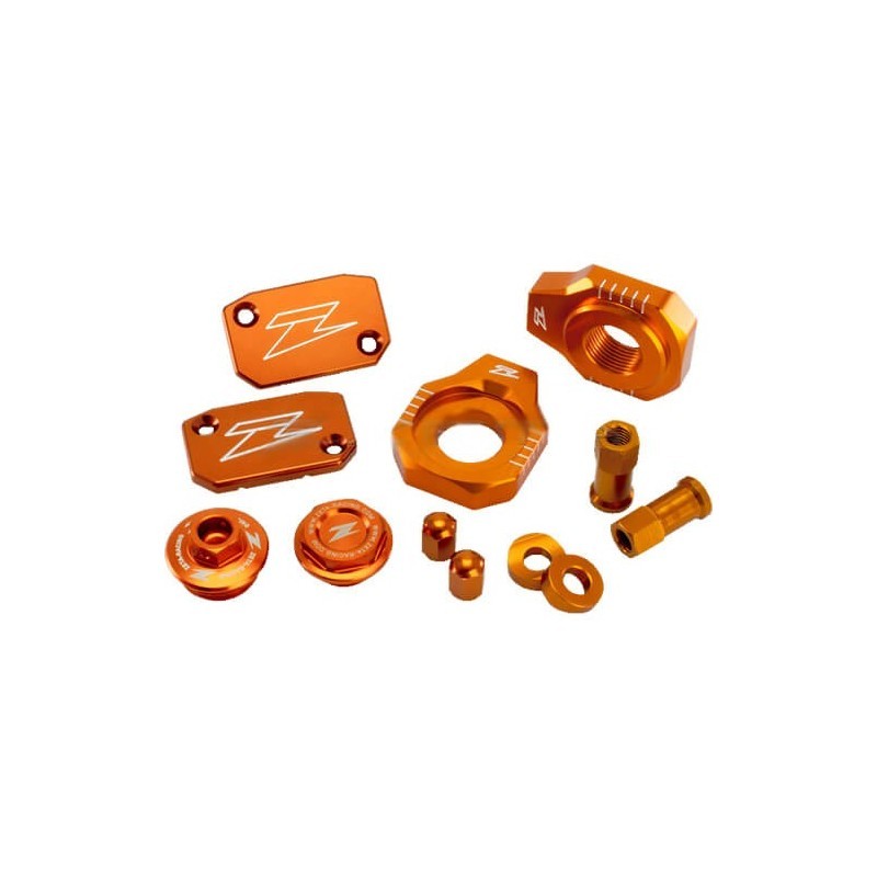 KIT PIECES ANODISÉ COMPLET ORANGE KTM