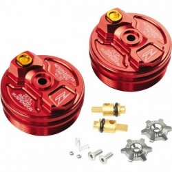 Paire de bouchon de fourche Rouge zeta pour Honda CRF