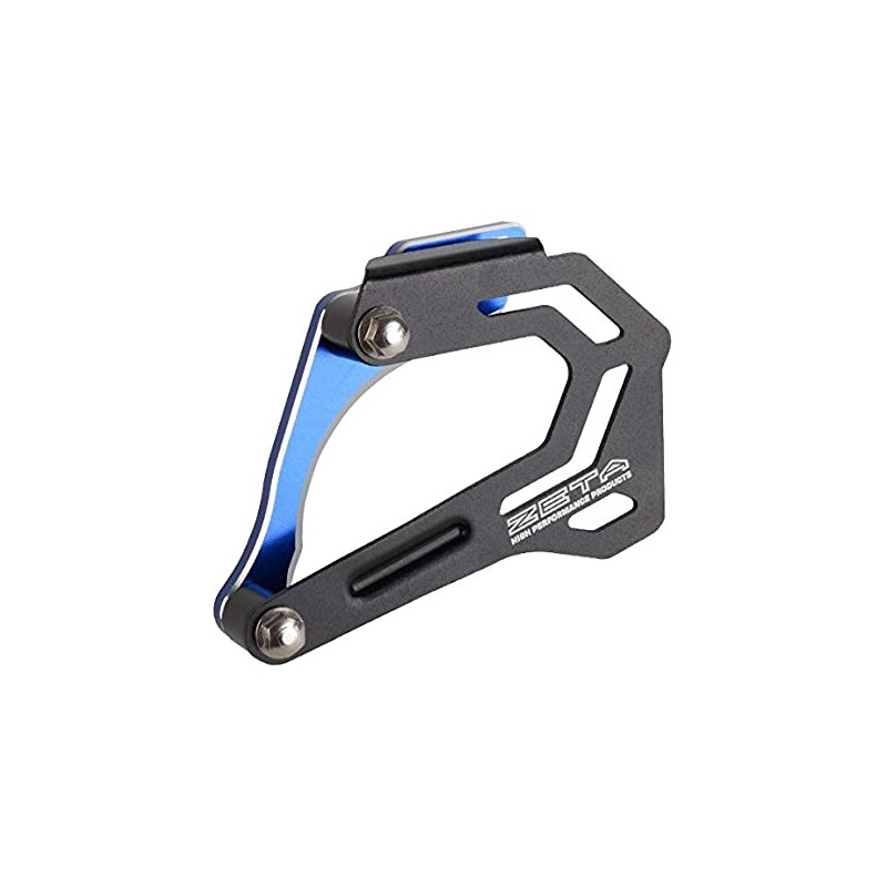 Platine protège carter / pignon bleu pour Yamaha YZ 125