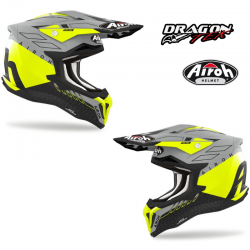 Casque Airoh strycker skin yellow