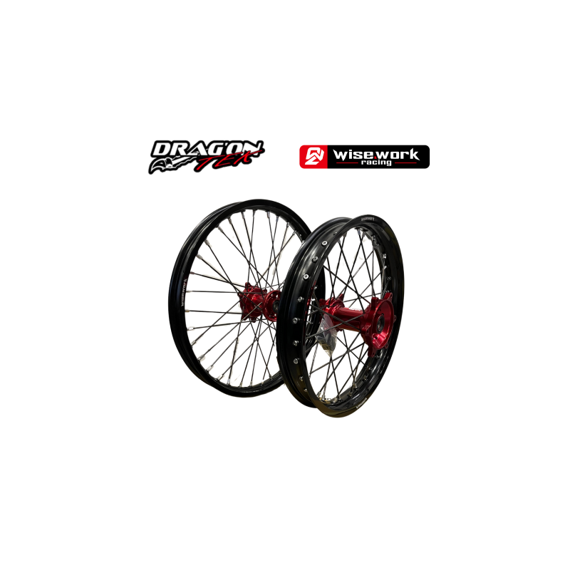 Jantes MX Noir et Rouge pour Yamaha WRF et Fantic XEF Avant / Arrière Jantes MX Noir et Rouge pour Yamaha WRF et Fantic XEF Avant / Arrière